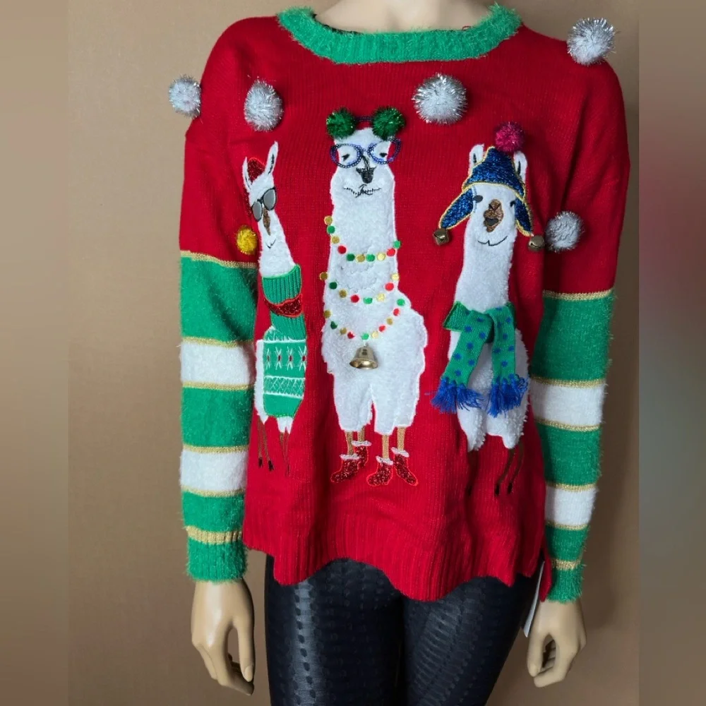 Ugly Christmas Sweater by Jolly Sweaters size Medium - Picture 1 of 7